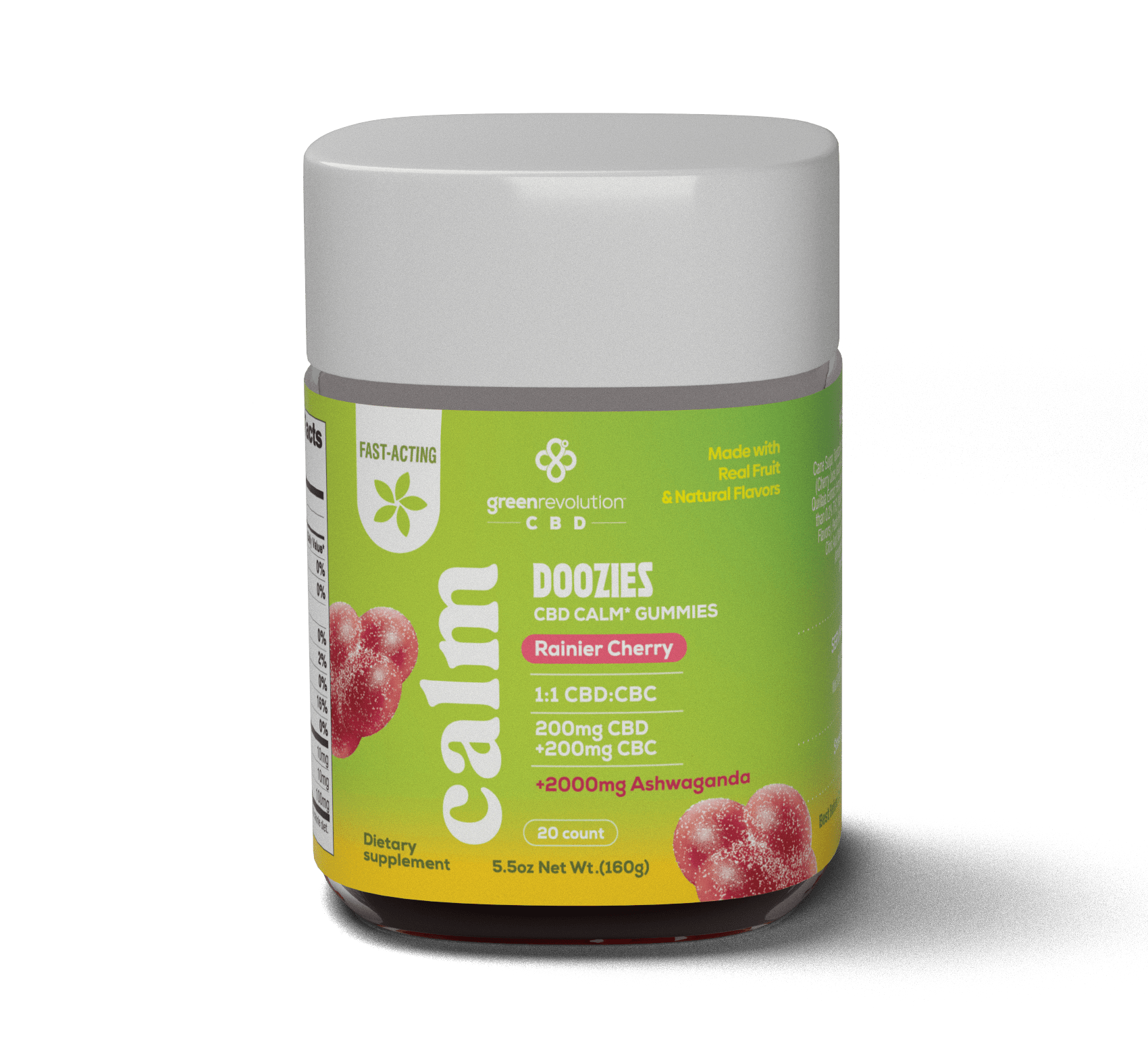Rainier Cherry CBD Calm Gummies - {1:1 Ratio} - 200mg CBD + 200mg