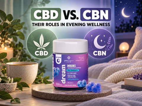 CBN vs CBD: Understanding Their Roles in Evening Wellness - Green Revolution CBD