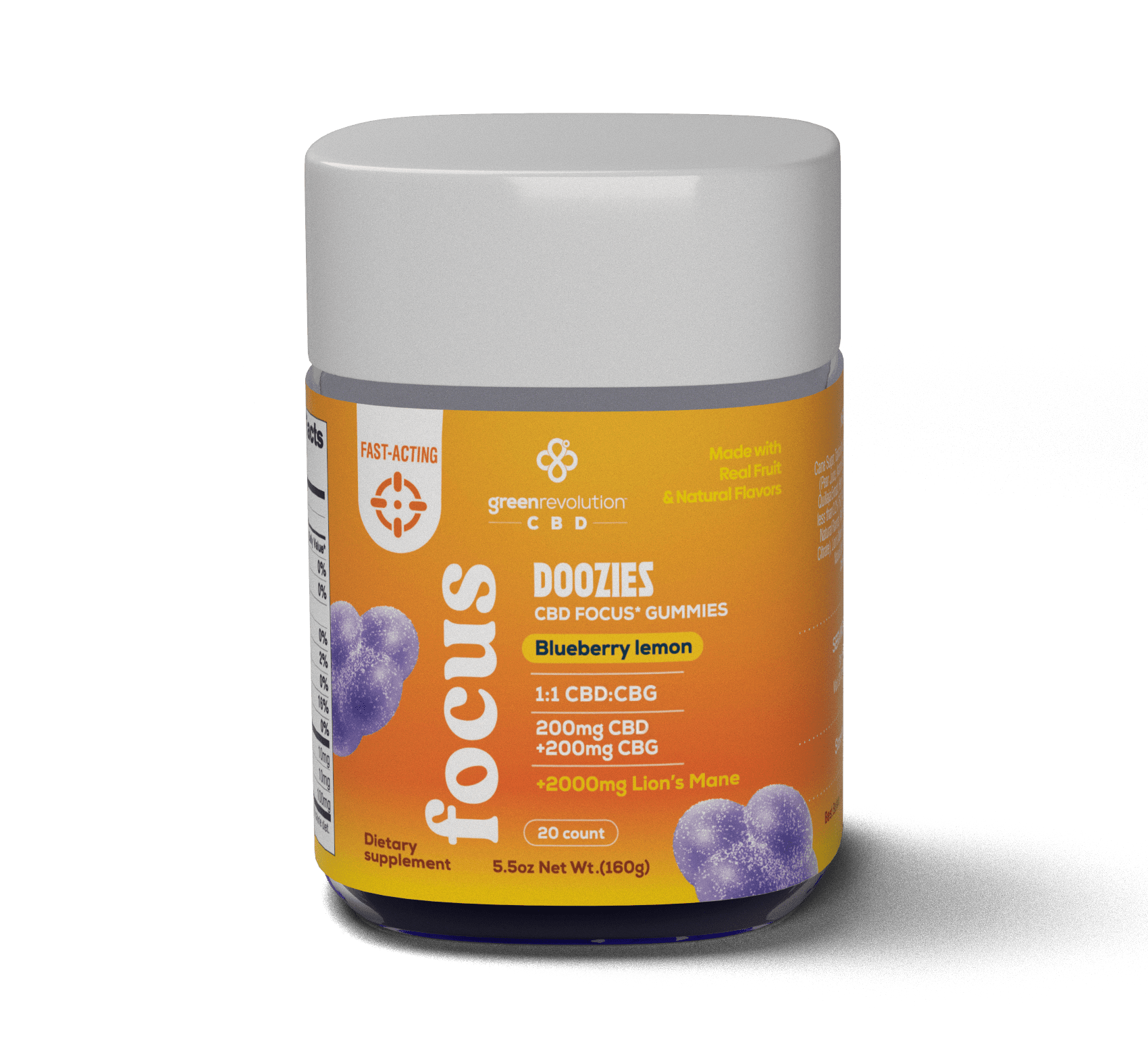 CBD Focus Blueberry Lemonade - Green Revolution CBD