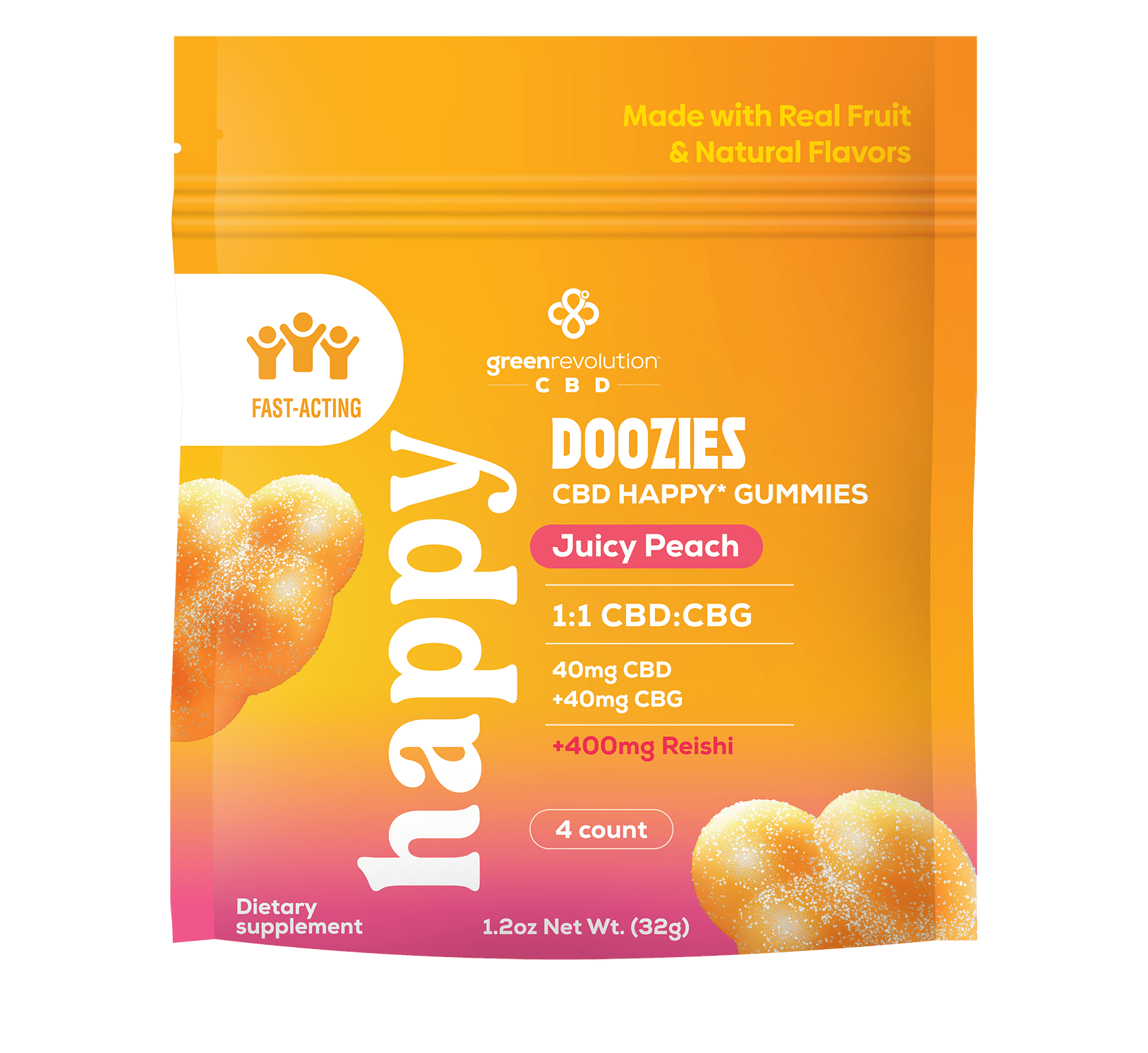 CBD Happy Juicy Peach - Green Revolution CBD